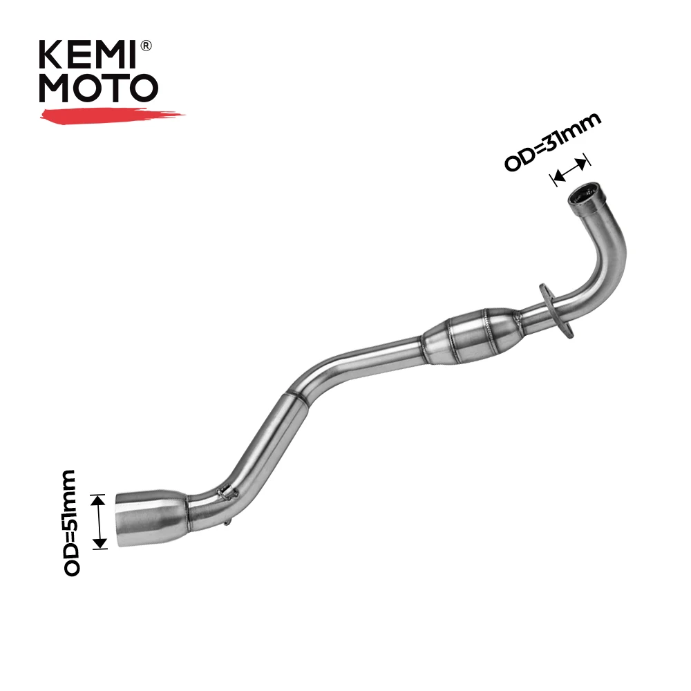 

Motorcycle Pipe Exhaust With DB Killer 51MM For Honda Grom Msx125 2013-2020 Motor Mufflers Exhaust Pipe For Honda Grom Msx125