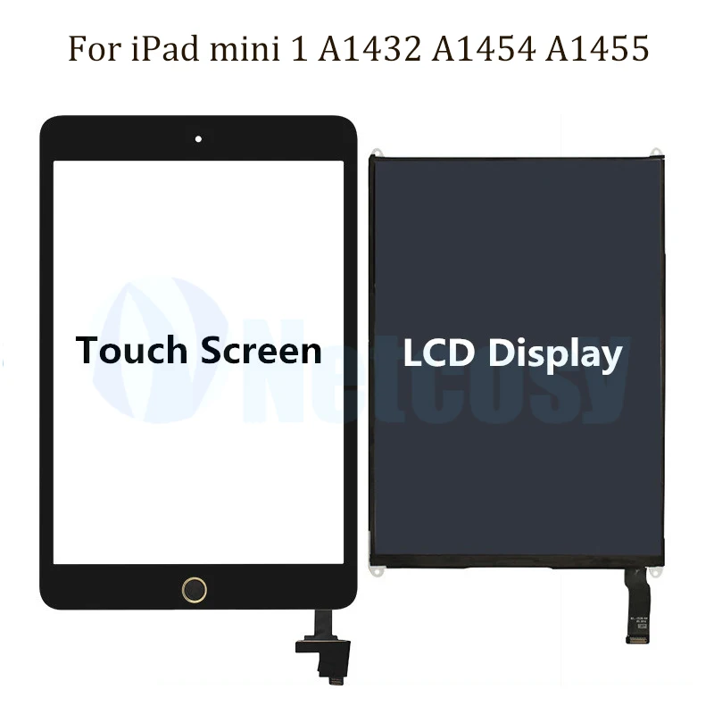 Для ipad mini 1 A1432 A1454 A1455 сенсорный экран дигитайзер панель и ЖК дисплей Запчасти для