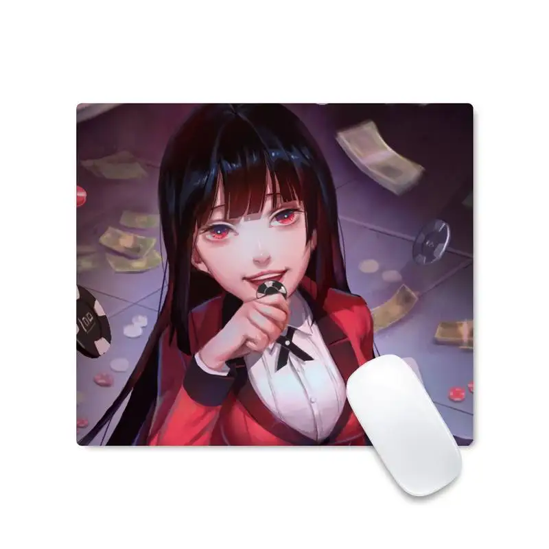 

Kakegurui Jabami Yumeko Unique Desktop Pad Game Mousepad Non-slip Cushion Square Thickness 2mm