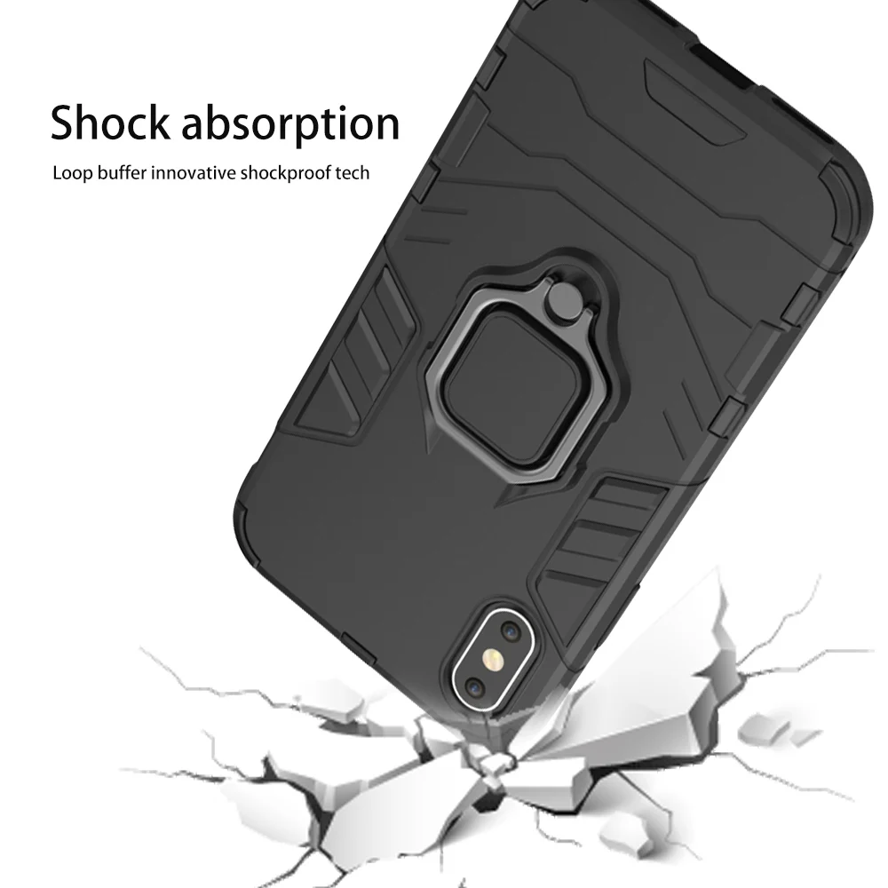 Для IPhone 11 Pro Max 8 7 6 Стильный противоударный бампер Магнитный телефон для samsung просо