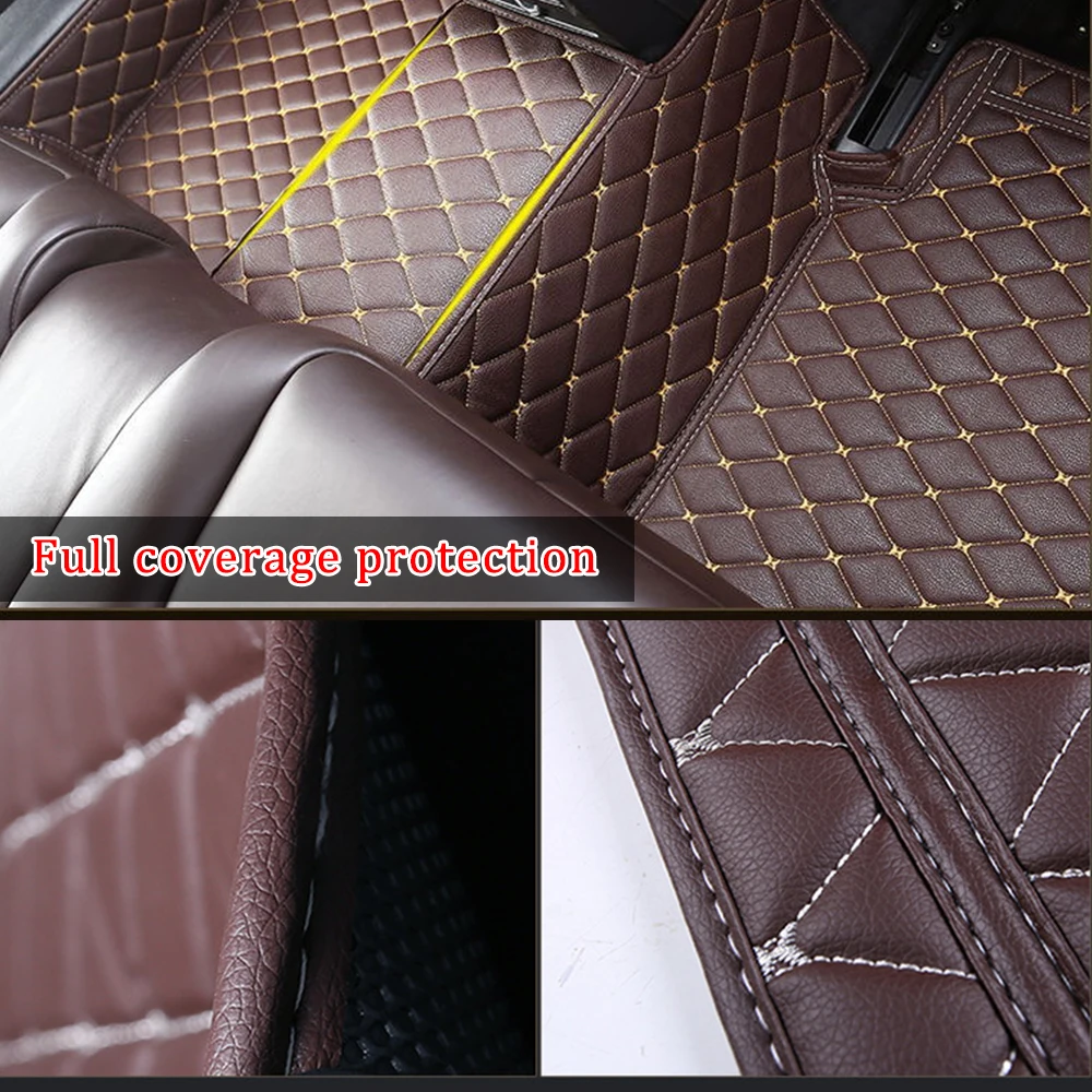 Автомобильные коврики для Nissan Tiida C11 C13 Bluebird Rogue Navara NP300 Versa GTR 350Z кожаные детали