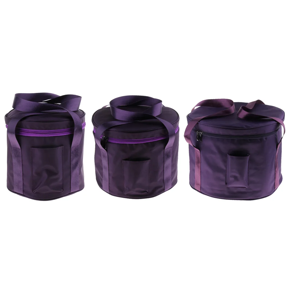 8/11/14inch Crystal Singing Bowl Carry Case Travelling Thicken Bag Purple | Спорт и развлечения