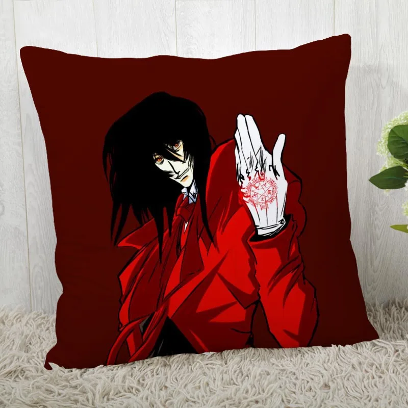 Пользовательские Hellsing наволочки квадратная наволочка Рождество молнии наволочка 40*40 см, 45*45 см(с одной стороны - Цвет: Pillowcase 12