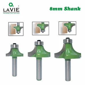 Фреза Концевая угловая, 8 мм, с подшипником 12 дюйма, 34 дюйма, 1 дюйм, MC02013, 3 шт.