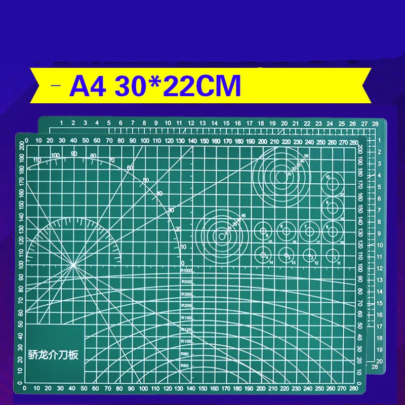 Коврик для резки A4 ПВХ Прямоугольник самоисцеляющее ремесло темно-зеленый 30 см * 22 см * 0,3 от AliExpress WW