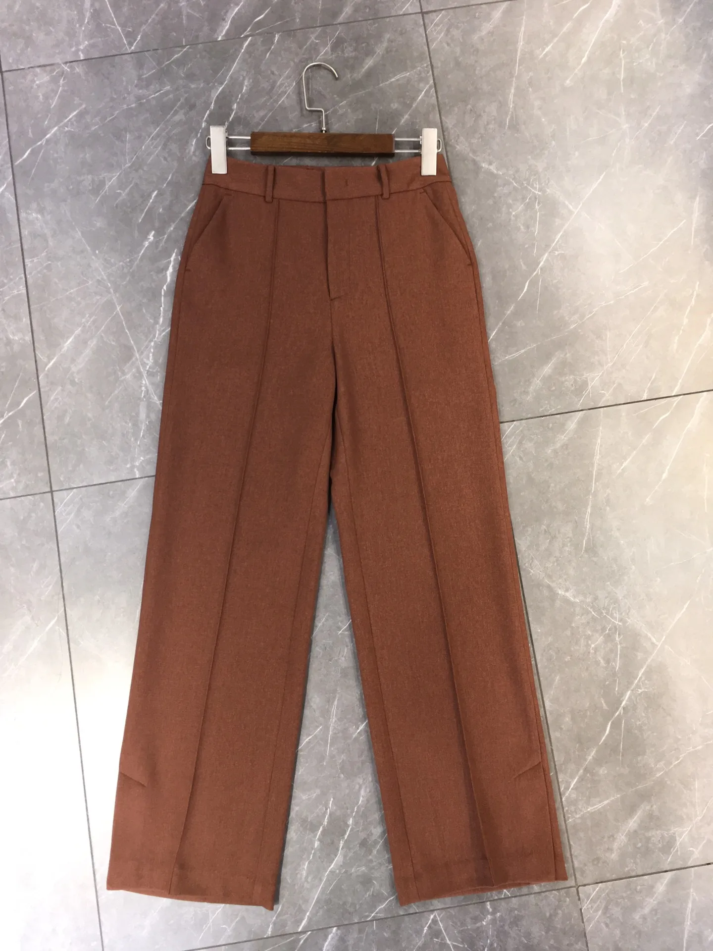 

Модные 2021 новые женские свободные прямые брюки с широкими штанинами 0111