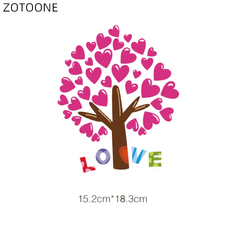 ZOTOONE любителей заплатки дерево для костюмы Утюг на Стикеры пары DIY моющиеся патч