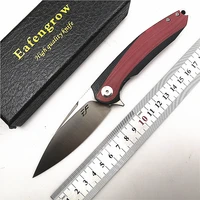 eafengrow ef954 ball bearing flipper d2 blade g10 handle outdoorcampinghuntingknife utilitysurvivaledcfolding knife