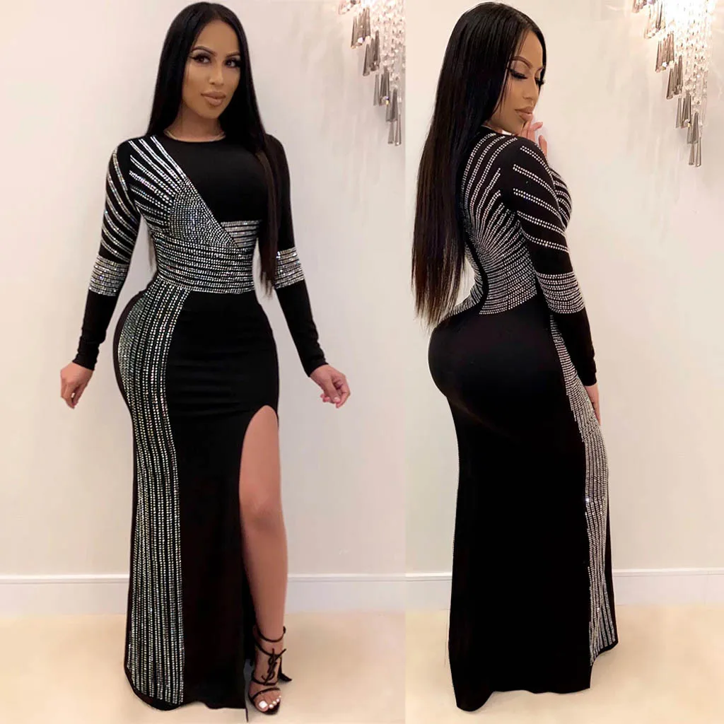 Женское летнее платье женское вечерние платья вечернее с Боковым Разрезом