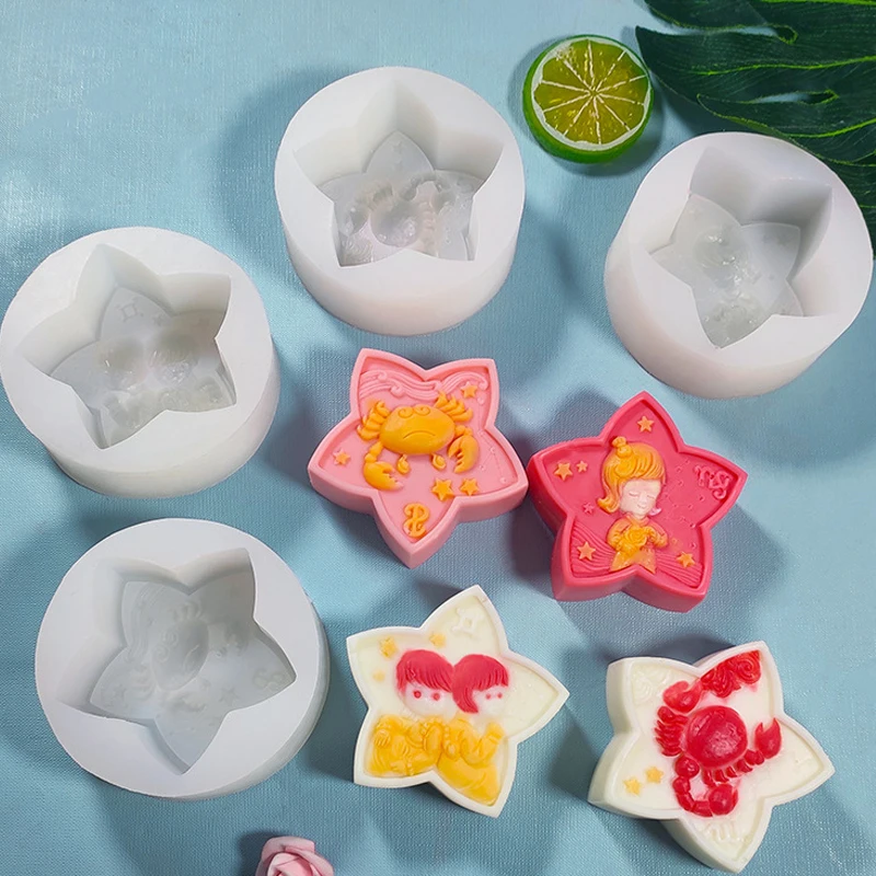 

Handmade Soap Silicone Mold DIY Homemade Pisces Aromatherapy Candle Plaster Mold Valentine's Day Present Making