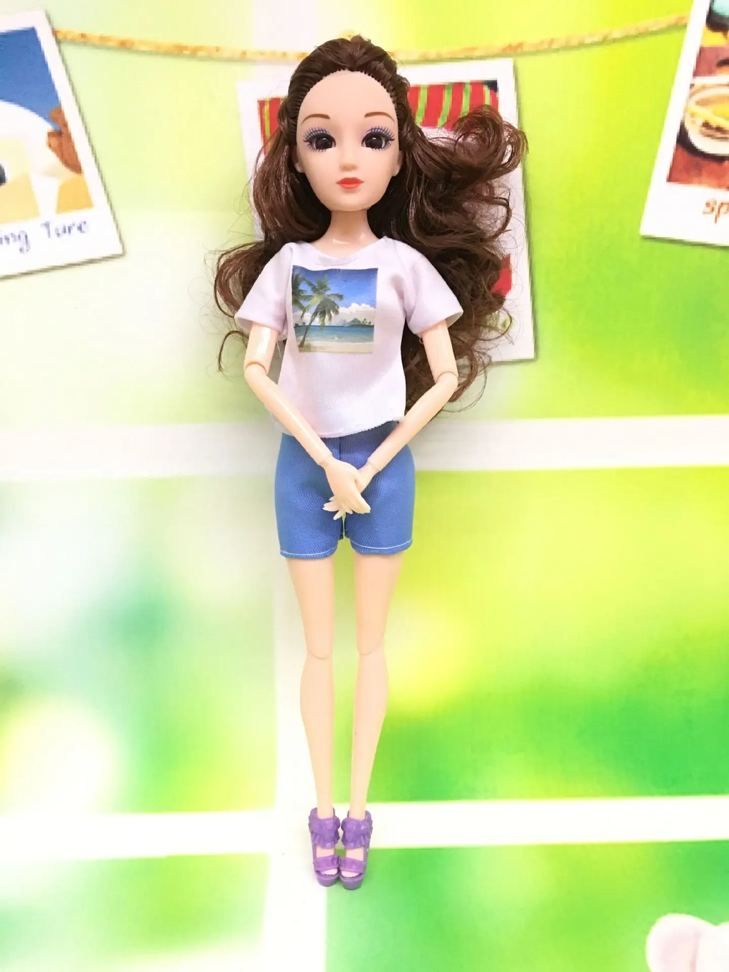 N-5 1-set Doll Clothes Girl DIY for 1/6 OOAK Beauty Doll's Dress A Brand Head As Gift If 3sets or More