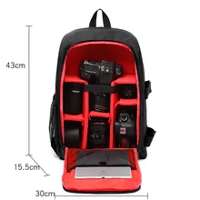 Waterproof DSLR Camera Bag Photo Backpack For Olympus OMD EPL5 EPL6 EPL7 EPL8 EP5 E-M10 MarkIII 3 EM10 Mark III 3 EM5 Mark II