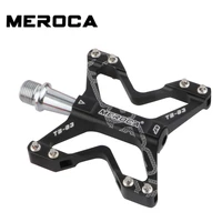 meroca mountain bike pedal 2021 new du bearing ultra light non slip aluminum alloy pedal folding bike pedal bicycle accessories