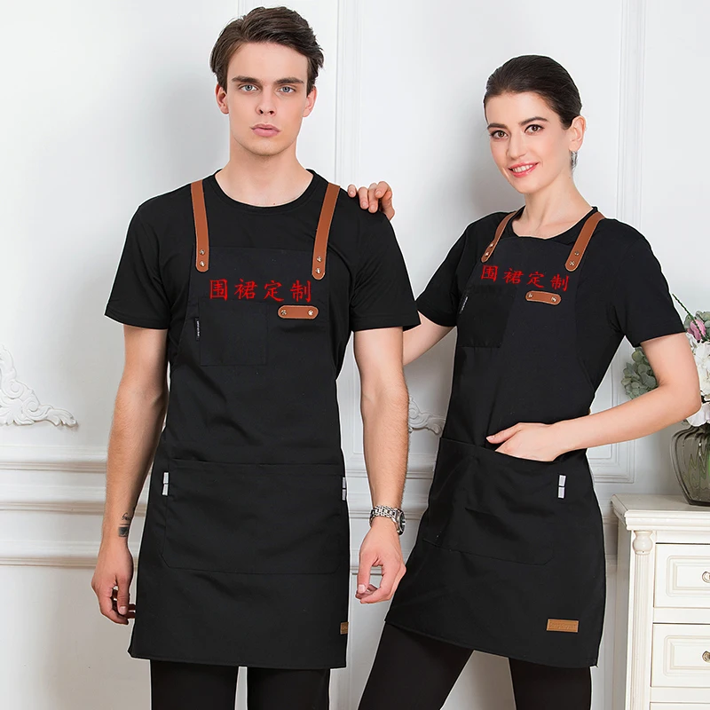 

Canvas apron custom logo printing fashion waist