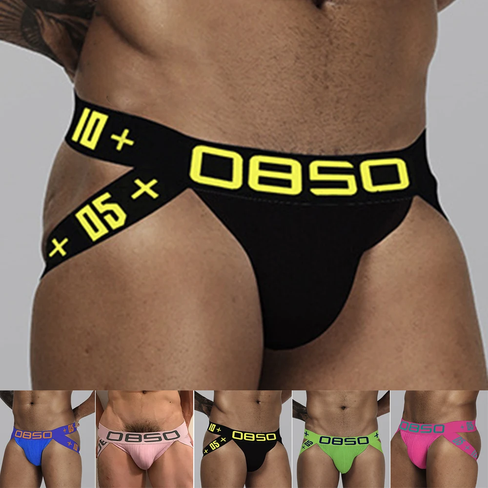 

Sexy Mens Jackstrap Briefs Underwear Lingerie Gay Underwear U Convex Elastic Thong T-Back Low Waist Breathable Underpants