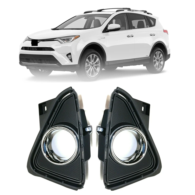 

Для Toyota RAV4 2016-2018 крышка рамы противотуманных фар отделка передний LH и RH комплект 52030-0R050 52040-0R050