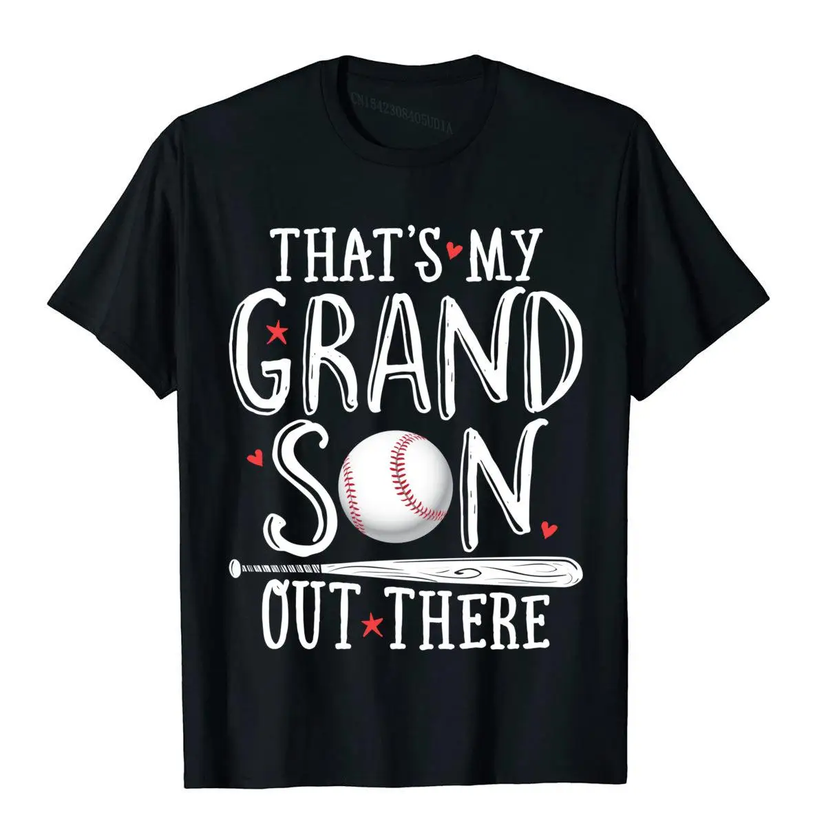 

That's My Grandson Out There Baseball T Shirt Catcher Men Man Discount Family T Shirt Cotton Top T-Shirts 3D Style