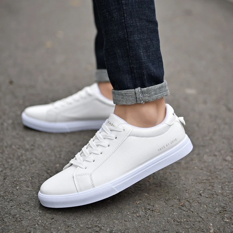 Mens Canvas Shoes Men Flats Breathable Sneakers Fashion Brand Flat Lace-up Leisure White Walking | Обувь
