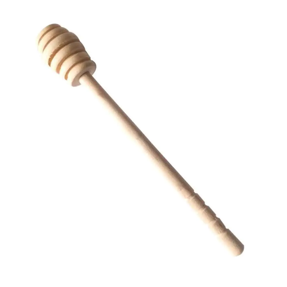 

Wooden Stick Stirring Rod Spoon Dip Server Drizzler Wooden Mini Bee Honey Dipper Muddler Stirrer