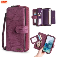 pu leather multifunction handbag card wallet phone case for samsung galaxy a10 a20s a20 a30 a40 a50s a70 a70s a80 a90 5g cover