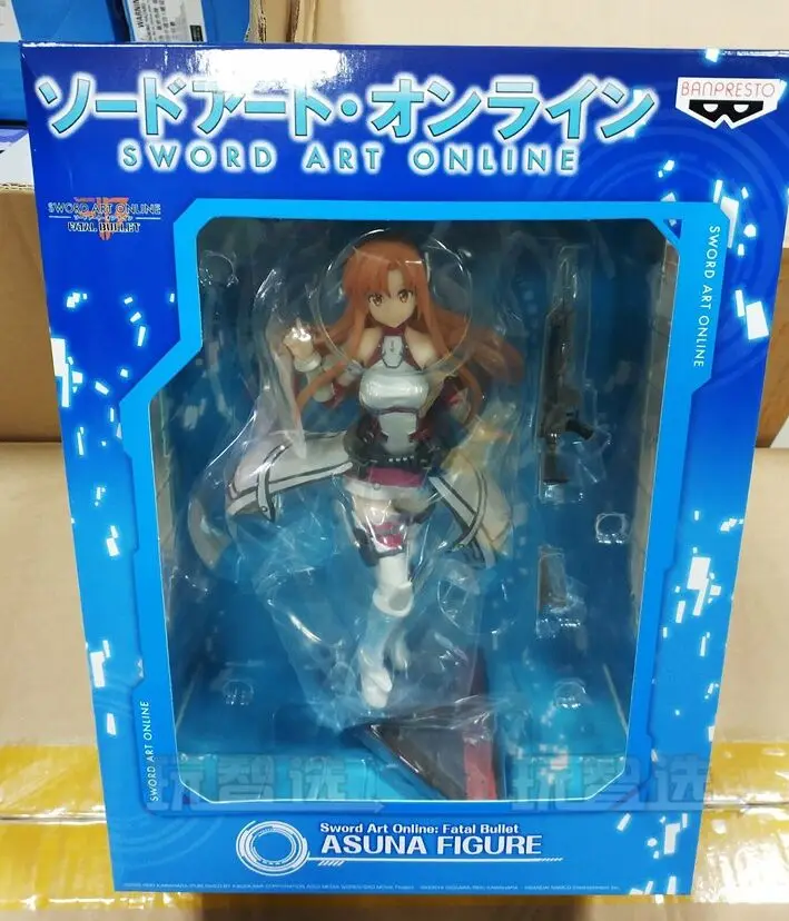 Оригинальная Banpresto Yuuki Асуна фигурка игра проект 5th anniversary KUJI статуя с мечом искусство онлайн Fatal Bullet фигурка игрушка модель