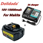 Аккумуляторная батарея Makita bl1860, 18 в, 2021 мАч, литий-ионная батарея 18 в, bl1840, bl1850, bl1830, bl1860b, LXT 10000, зарядное устройство 400, новинка
