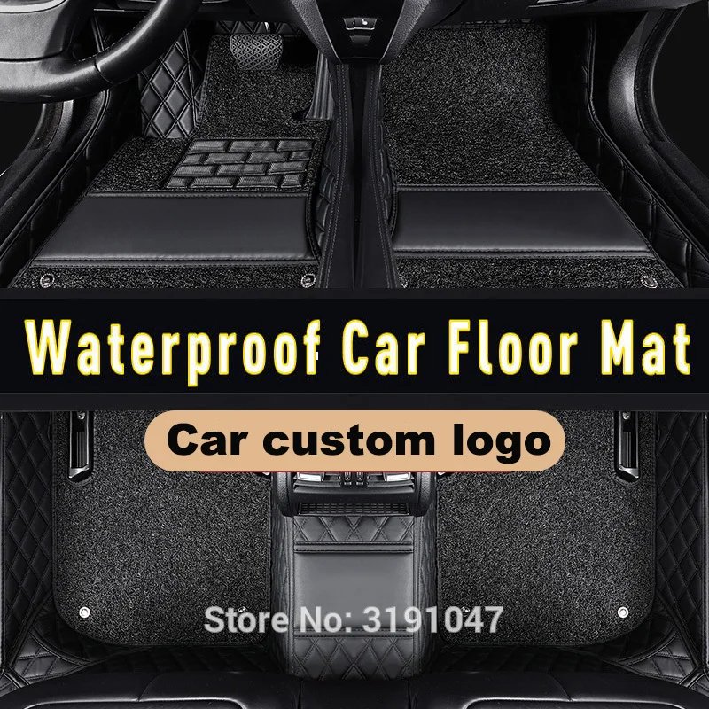 

CARFUNNY Right hand drive Waterproof car floor mats for прадо 150 2018г tesla model3 тойота альфард 2005 w204 2008 carpet liners