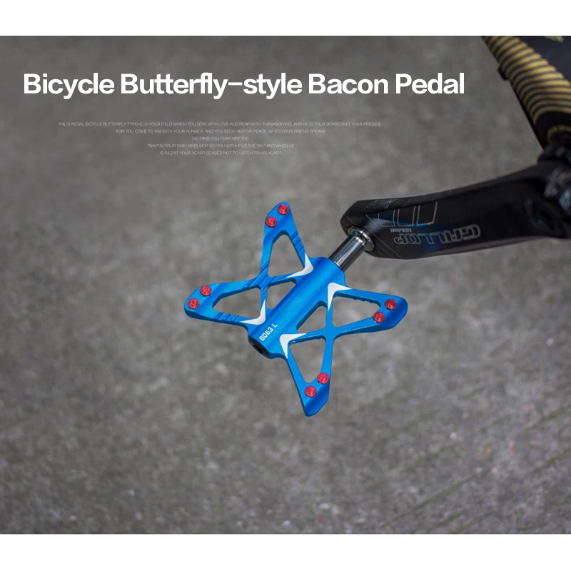 

2Pcs Bicycle Pedals Non-Slip Lightweight Aluminium Alloy Mountain Road Bike Bearing Pedal Cycling Equipment Accessories