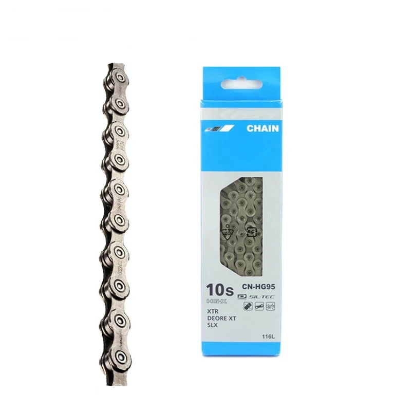 

Bicycle chain XT SLX 10 11 Speed HG95 HG901 HG701 Mountain Bike Chain 116L With Quick-Link CN-HG95 10 Speed Bicycle Chain