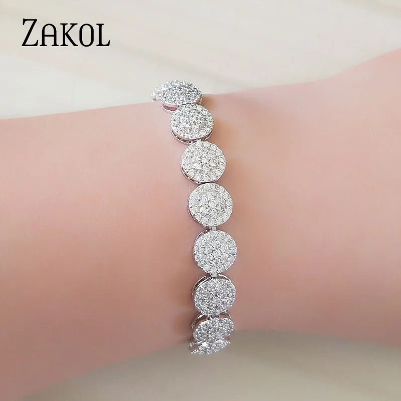 Очаровательный Цветочный браслет ZAKOL ручной набор микро инкрустация рукоделие AAA