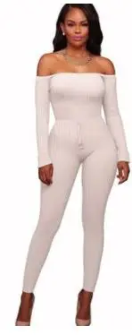 Новинка 2020 женский элегантный зимний комбинезон вязанный ребристый длинный