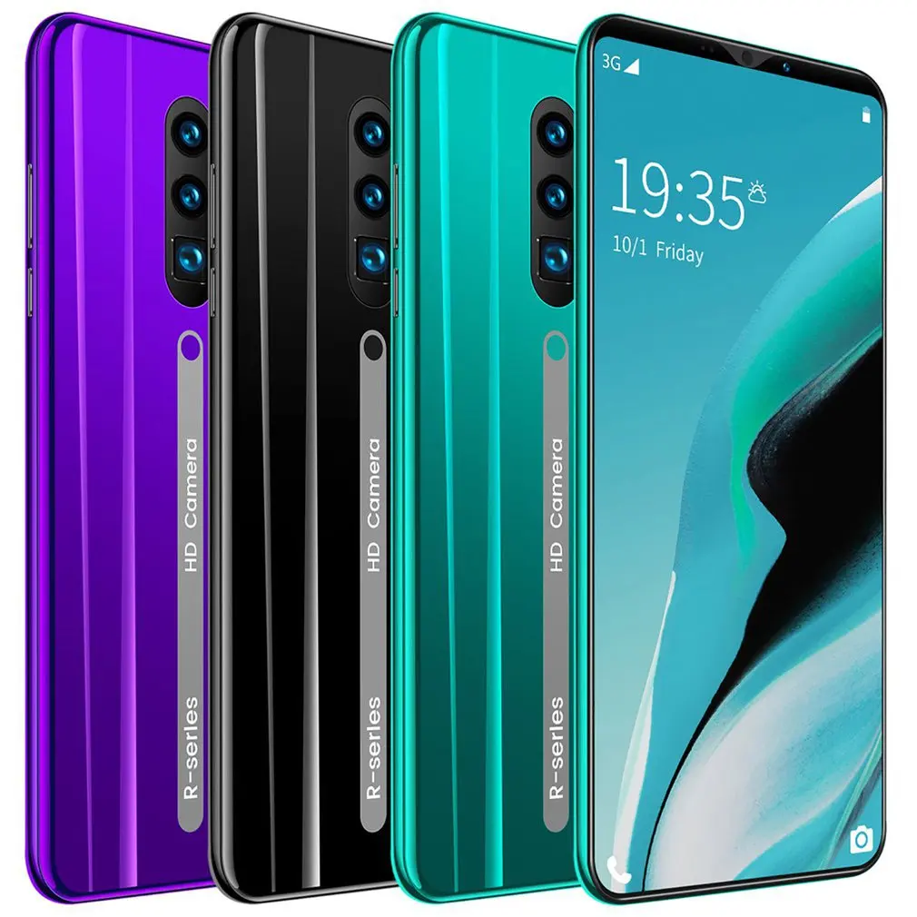 

Rino3 Pro 5.8 Inch Screen Android Phone Purple Water Drop Screen Smartphone Solid Color Mobile Phone Cool Shape Fashion