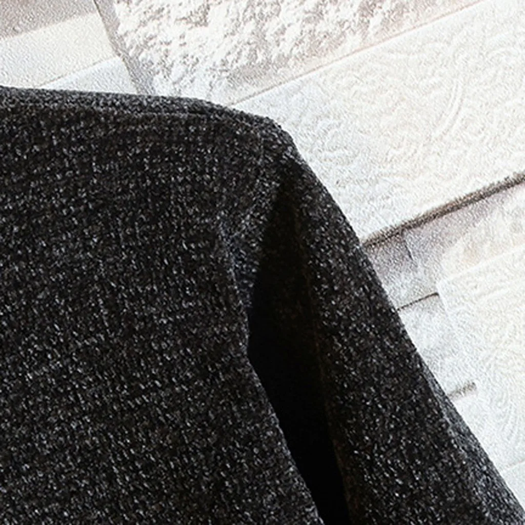 Мужские Новые Осенние Зимние Повседневные вязаные свитера с длинным рукавом