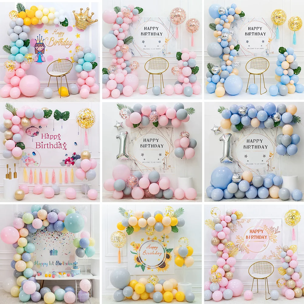 

Набор украшений для дня рождения, тематический фон, воздушный шар, украшение для вечеринки «сделай сам»