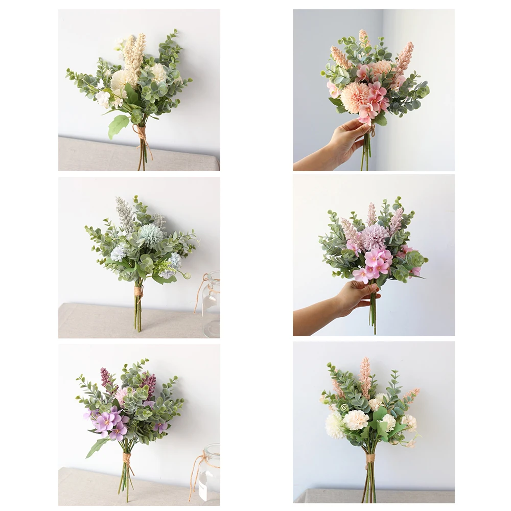 

Bridal Bridesmaid Wedding Holding Bouquet Artificial Silk Flower Home Party Decoration