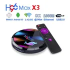 H96 MAX X3 Amlogic S905X3 Смарт ТВ коробка 4 Гб 128 8K Android ТВ Android 9,0 Двойной Wi-Fi 2,4G5,0G 1000 м BT4.0 H96MAX Android ТВ коробка