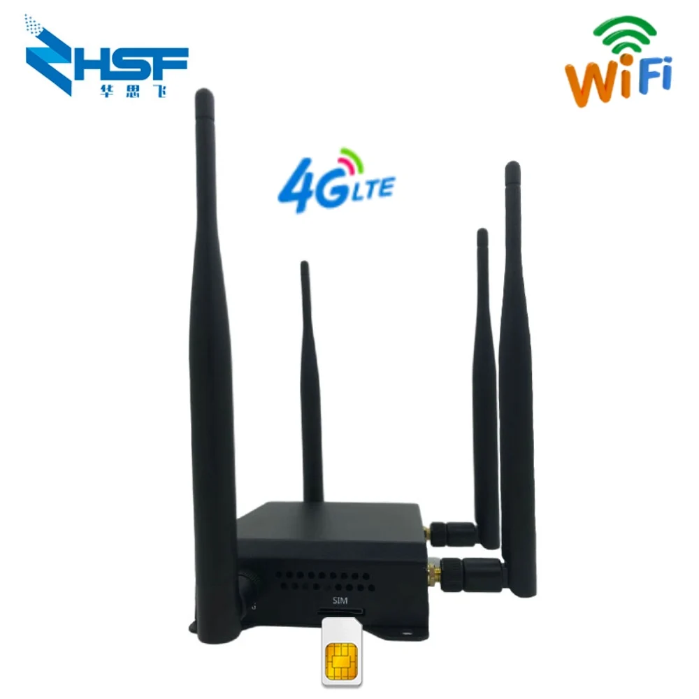 HUASIFEI разблокированный 300 Мбит/с LTE промышленный Wi Fi роутер 3G 4G стандартный разъем