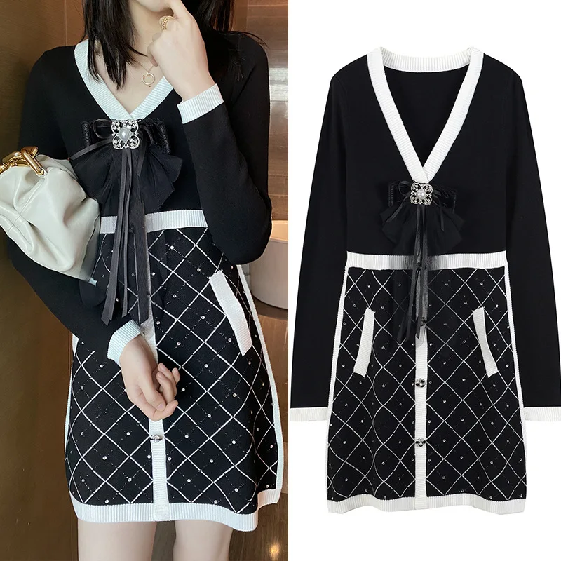 

Runway Dress 2021 Sweater Dress Fall Dress Celebrity Dresses Designer Clothes Prom Wedding Dresses Ropa Muje Chic Mode Femme