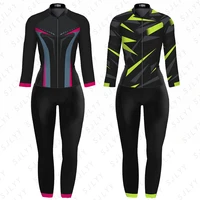 autumn new triathlon female cycling monkey coverall jumpsuit bike riding clothing bicyle jersey long pants maillot ropa ciclismo