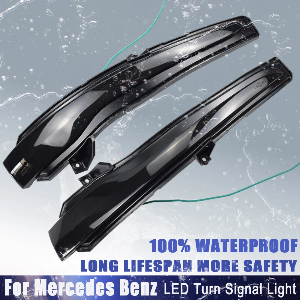 

Dynamic Blinker LED Turn Signal Light Indicator For Mercedes-Benz C E S Class GLC W205 X253 W213 W222 V Class W447
