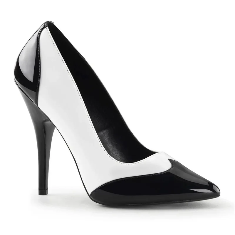 

Sexy Pumps Wedding Women Fetish Shoes Patent Leather Slip On 13CM Thin High Heels waterproof Office & Career pumps women shoes