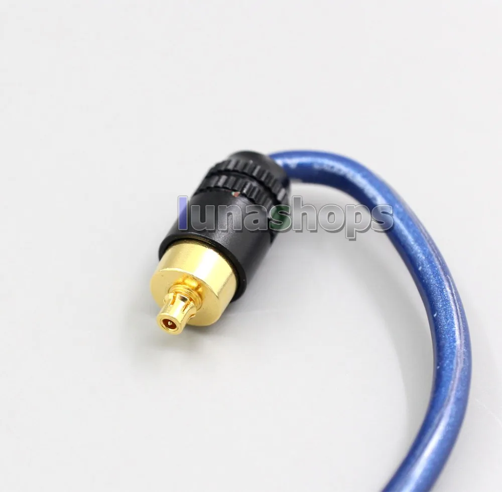 LN006474 Blue 99% Pure Silver XLR 3.5mm 2.5mm 4.4mm Earphone Cable For Sony IER-M7 IER-M9 IER-Z1R