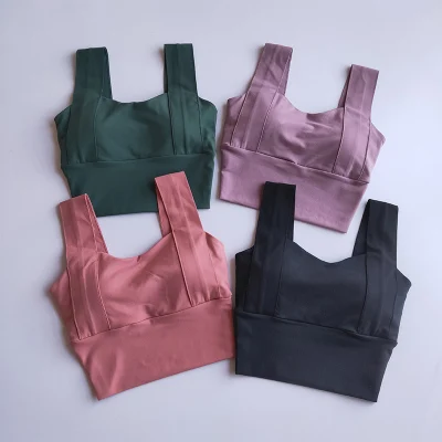 Бюстгальтер для йоги Женский Противоударный Спортивный бюстгальтер топ бега