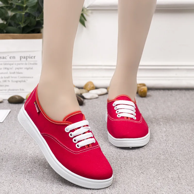 2019 Women flats classic spring/autumn fashion women's shoes round toe canvas designer sneakers zapatillas mujer Y1-98 | Обувь