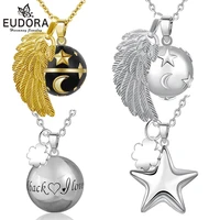 eudora 1pc angel wing star harmony bola ball pendant necklace fashion pregnancy ball jewelry chime bola women jewelry lucky gift