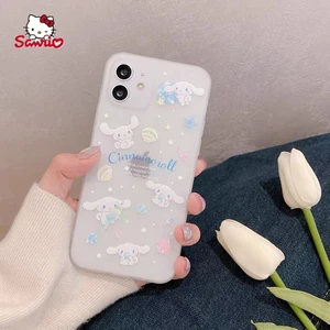 Sanrio Hello Kitty Transparent Soft case Phone Case for iPhone13 13Pro 13Promax 12 12Pro Max 11 Pro X XS MAX XR 7 8 Plus Cover