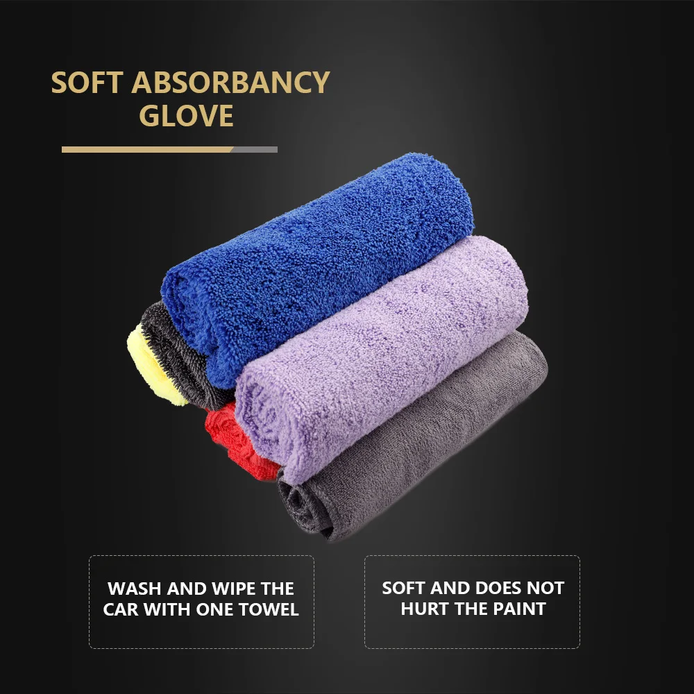 3 шт. мягкое полотенце из микрофибры для мытья автомобиля|Губки тряпки и щетки| |