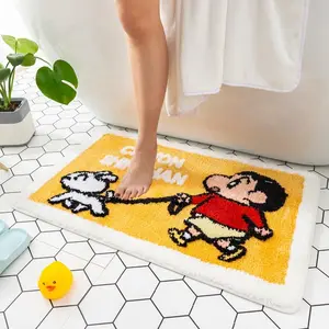 cartoon bathroom mat water absorbing floor mat for toilet shower home bedroom door mat bathroommat room decor kitchen rugs free global shipping