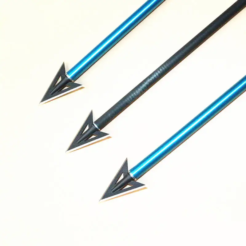 

12pcs Bow Fishing Arrow Heads 100Gr 2 Blade Hunting Tips Field Points Broadheads Arrowhead
