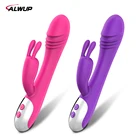 Мощный вибратор кролик, секс-игрушки, стимуляция точки G, клитора, USB зарядка, силиконовый вибратор, женские товары для взрослых женщин